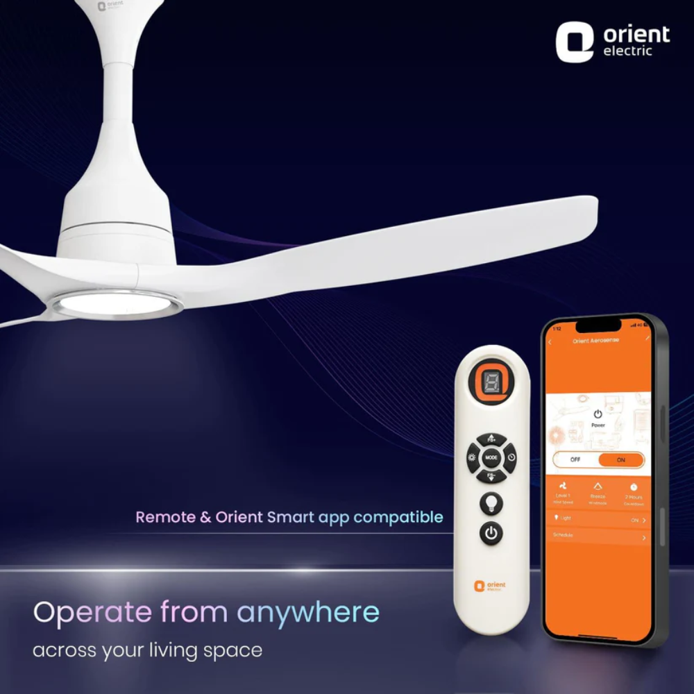 AEROSENSE SMART BLDC CEILING FAN UNDERLIGHT FROST WHITE
